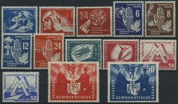 DDR 273-85 **, 1950/1, 13 Prachtwerte, Mi. 146.- - Sonstige & Ohne Zuordnung