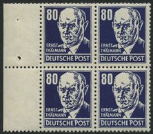 DDR 339PFIV **, 1952, 80 Pf. Thälmann Mit Plattenfehler T Von Post Rechts Spitz Und Weiße Einfassungslinie Rechts Vereng - Otros & Sin Clasificación