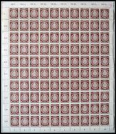 DIENSTMARKEN A D 10,11,14,16 **, 1954, 25, 30, 50 Und 70 Pf. Zirkel Links, Bogen Bzw. In 2 Bogenteilen (bei Nr. 10), Tei - Other & Unclassified