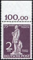 BERLIN 41 **, 1949, 2 DM Stephan, Oberrandstück, Pracht, Mi. (150.-) - Sonstige & Ohne Zuordnung