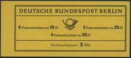 ZUSAMMENDRUCKE MH 5d **, 1966, Markenheftchen Brandenburger Tor, 4. Deckelseite Unbedruckt, Pracht, Mi. 60.- - Se-Tenant