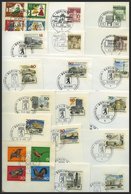 JAHRGÄNGE 250-98 BRIEF, 1965/6, 2 Komplette Jahrgänge Auf FDC`s, Pracht - Otros & Sin Clasificación