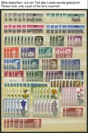 LOTS **, 1969-80, Saubere Dublettenpartie Kompletter Ausgaben, Meist 5-10x, Pracht, Mi. Ca. 3000.- - Other & Unclassified