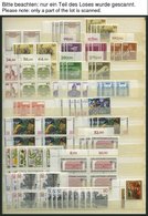 LOTS **, 1980-90, Saubere Dublettenpartie Kompletter Ausgaben, Meist 3-6x, Pracht, Mi. Ca. 2500.- - Other & Unclassified