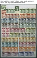 LOTS O, 1966-73, Saubere Dublettenpartie, Komplett, Meist 8-10x, Feinst/Pracht, Mi. Ca. 1700.- - Other & Unclassified