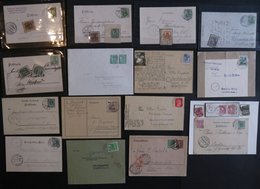 LOTS Berliner Stadtteile: 1875-1954, Ganzsachen, Briefstücke Und Einzelmarken Mit Stempeln Von Baumschulenweg Bis Zehlen - Altri & Non Classificati