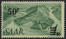 SAARLAND 238I **, 1947, 50 Fr. Auf 1 M. Urdruck, Pracht, Signiert, Mi. 200.- - Otros & Sin Clasificación