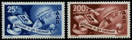 SAARLAND 297/8 **, 1950, Europarat, Pracht, Mi. 220.- - Altri & Non Classificati