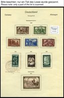 SAMMLUNGEN, LOTS O, 1947-59 Gestempelte Restsammlung Saarland Mit Noch Einigen Interessanten Ausgaben, Meist Prachterhal - Sonstige & Ohne Zuordnung