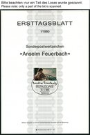 ERSTTAGSBLÄTTER 1033-1467 BrfStk, 1980-90, Komplette Sammlung, ETB 1/80 - 19/90 In 6 Ringbindern, Prachterhaltung - Altri & Non Classificati