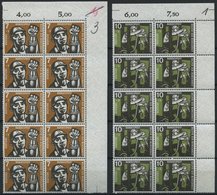 ENGROS 270-73 **, 1957, Kohlebergbau, 10x In Bogenteilen, Pracht, Mi. 220.- - Sonstige & Ohne Zuordnung