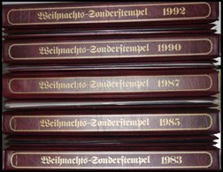 LOTS Weihnachts-Sonderstempel - Edition Weltbildverlag, 194 Nummerierte Und Frankierte Weihnachtsumschläge Von 1983-87 U - Other & Unclassified