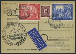 ERST-UND ERÖFFNUNGSFLÜGE 2302 BRIEF, 1.5.48, Hamburg-Kopenhagen, Flugbestätigungsstempel In Schwarz (Gefälligkeitsabstem - Storia Postale