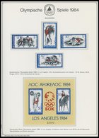 SAMMLUNGEN, LOTS **, 1983/4, Olympische Spiele, Komplette Partie, Prach - Lots & Serien