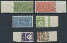 DÄNEMARK 177-79,182-84 **, 1929/30, Kampf Gegen Den Krebs Und Ziffer Im Oval, 2 Postfrische Prachtsätze, Mi. 95.- - Gebraucht