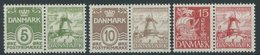 ZUSAMMENDRUCKE W 5-7 **, 1937, Hanssen-Fond, 3 Postfrische Prachtwerte - Altri & Non Classificati