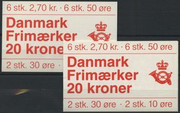 ZUSAMMENDRUCKE MH 33 **, 1984, 2 Markenheftchen Der Freimarken, Deckel Mit Stamp Joker 11 + 12, Pracht, Mi. 76.- - Otros & Sin Clasificación