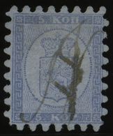 FINNLAND 3A ~ , 1860, 3 A. Hellblau, Lovisa-Federzugentwertung N (Norring), Alle Zungen, Pracht - Usati