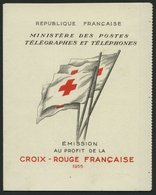 FRANKREICH 1077 MH **, 1955, Markenheftchen Rotes Kreuz, Pracht, Mi. 250.- - Sonstige & Ohne Zuordnung