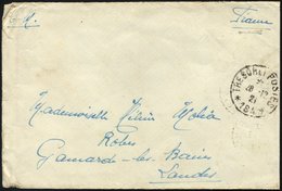 FRANKREICH FELDPOST 1921, K1 TRESOR ET POSTES/184 Auf Feldpostbrief Nach Frankreich, Feinst - Bolli Militari A Partire Dal 1900 (fuori Dal Periodo Di Guerra)