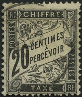 PORTOMARKEN P 17 O, 1882, 20 C. Schwarz, Pracht, Mi. 110.- - Impuestos