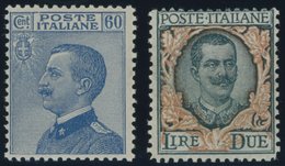 ITALIEN 186/7 **, 1923, König Viktor Emanuel III, Postfrisch, Pracht, Mi. 75.- - Ungebraucht