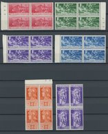 ITALIEN 337-44 VB **, 1939, 400. Todestag Von Francesco Ferrucci In Viererblocks, Postfrischer Prachtsatz, Mi. 320.- - Mint/hinged