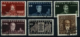 LIECHTENSTEIN 186-91 O, 1940, 100. Geburtstag, Prachtsatz, Mi. 220.- - Altri & Non Classificati