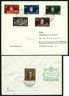 LIECHTENSTEIN 186-91 BRIEF, 1940, 100. Geburtstag, Prachtsatz Auf 2 Belegen - Otros & Sin Clasificación