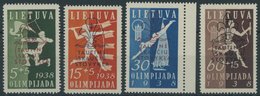 LITAUEN 421-24 **, 1938, Pfadfinder-Lager, Postfrischer Prachtsatz, Mi. 75.- - Litauen