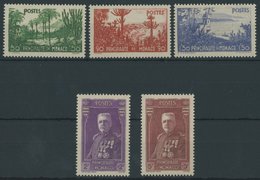 MONACO 138-42 **, 1937, Gartenanlagen, Prachtsatz, Mi. 220.- - Otros & Sin Clasificación