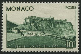 MONACO 189 *, 1939, 10 Fr. Einweihung Des Louis II. Stadions, Falzrest, Pracht - Altri & Non Classificati