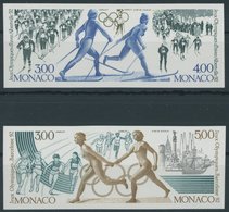 MONACO 2011-14U Paar **, 1991, Sonderdruckpaar Olympische Winterspiele, Ungezähnt, Pracht, Mi. 450.- - Sonstige & Ohne Zuordnung