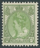 NIEDERLANDE 98A **, 1920, 60 C. Olivgrün, Gezähnt K 121/2, Postfrisch, Pracht, Mi. 120.- - Sonstige & Ohne Zuordnung