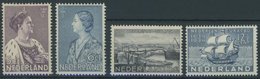 NIEDERLANDE 272-75 *, 1934, Nationales Crisis-Kommitee Und 300 Jahre Zugehörigkeit Curaçaos, Falzrest, 2 Prachtsätze - Other & Unclassified