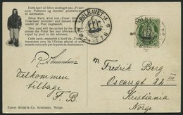 NORWEGEN 78 BRIEF, 1924, Fram - Karte, Von POLHAVET Nach Kristiania, Pracht - Sonstige & Ohne Zuordnung