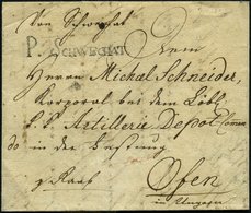 VORPHILATELIE P. SCHWECHAT, L1 Auf Brief Nach Ofen, Pracht - ...-1850 Prefilatelia