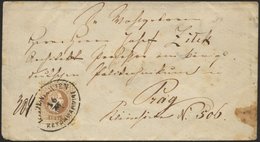 ÖSTERREICH 39II BRIEF, 1867, 15 Kr. Braun, Feiner Druck, Auf Brief Mit Ovalem K1 RECOMMANDIRT WIEN Nach Prag, Feinst - Sonstige & Ohne Zuordnung