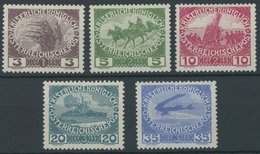 ÖSTERREICH 1867-1918 180-84 **, 1915, Kriegswitwen- Und -waisenhilfe, Postfrischer Prachtsatz, Mi. 60.- - Otros & Sin Clasificación