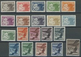 ÖSTERREICH 1918-1938 468-87 **, 1925, Flugpost, Mi.Nr. 471 Falzreste Sonst Postfrischer Prachtsatz, Mi. 420.- - Used Stamps