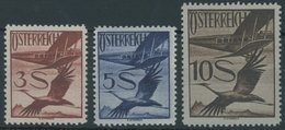 ÖSTERREICH 1918-1938 485-87 **, 1926, 5 - 10 S. Flugpost, 3 Postfrische Prachtwerte, Mi. 185.- - Gebraucht