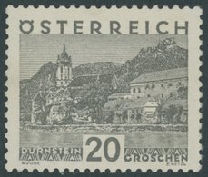 ÖSTERREICH 1918-1938 503y *, 1930, 20 G. Dürstein, Dickes Papier, Falzrest, Pracht, R!, Gepr. Soecknick - Gebraucht