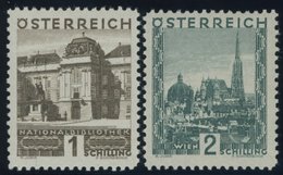 ÖSTERREICH 1918-1938 510/1 **, 1929, 1 Und 2 S. Landschaften, Postfrisch, 2 Prachtwerte, Mi. 225.- - Gebraucht