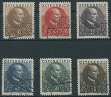 ÖSTERREICH 1918-1938 512-17 O, 1930, Lungenheilstätten, Satz Meist Pracht - Used Stamps