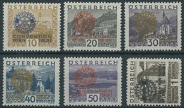 ÖSTERREICH 1918-1938 518-23 *, 1931, Rotary, Falzrest, Prachtsatz - Gebraucht