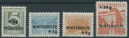 ÖSTERREICH 1918-1938 563-66 **, 1933, Winterhilfe, Postfrischer Prachtsatz, Mi. 95.- - Gebraucht