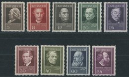 ÖSTERREICH 1918-1938 649-57 **, 1937, Ärzte, Postfrischer Prachtsatz, Mi. 65.- - Gebraucht