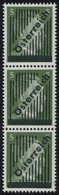 ÖSTERREICH 1945-1949 668Ic+a+b **, 1945, 5 Pf. Gitteraufdruck, Type I, Alle 3 Gittertypen, Im Senkrechten Dreierstreifen - Other & Unclassified