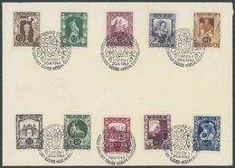 ÖSTERREICH 1945-1949 812-21 BRIEF, 1927, Kunstausstellung Auf Umschlag (Ränder Leicht Angestoßen) Mit Ersttags-Sonderste - Autres & Non Classés