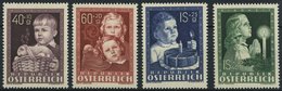 ÖSTERREICH 929-32 **, 1949, Glückliche Kindheit, Prachtsatz, Fotobefund Babor, Mi. 80.- - Altri & Non Classificati